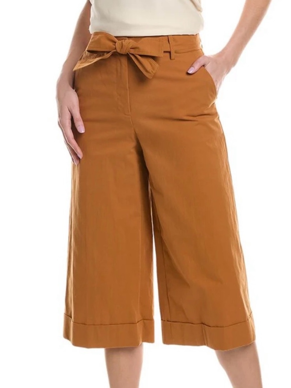 New Lafayette 148 New York Cropped Wide Leg Pants Size 8